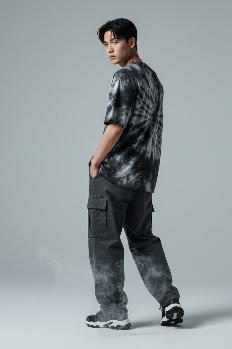 AREVO Shadow Mist Tie-Dye Tee